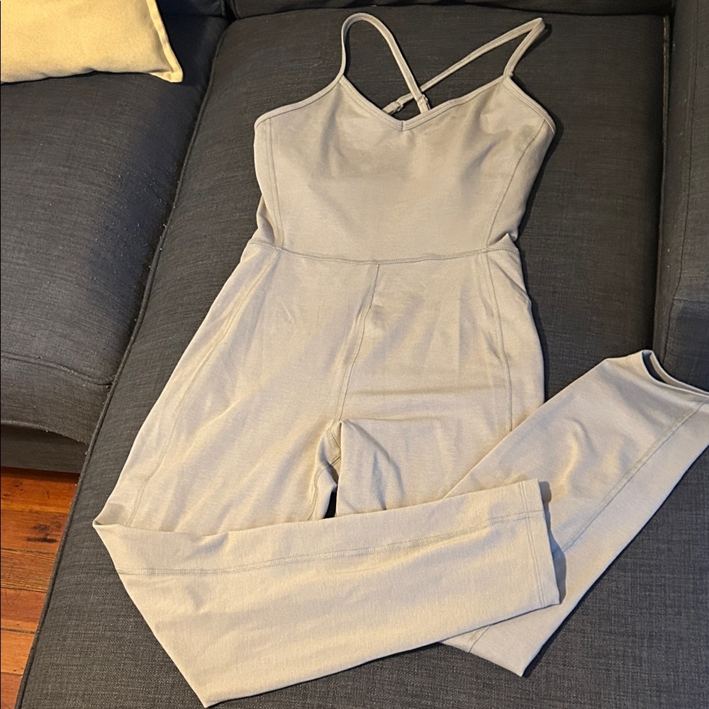 Green Spaghetti Strap Jumpsuit Size Medium